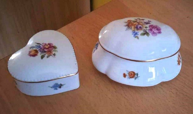 Lippelsdorfi, porcelán bonbonierek, ékszertartók