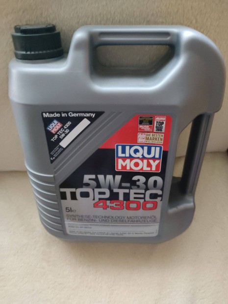 Liqui Moly Top Tec 4300 5W-30 motorolaj 5 liter