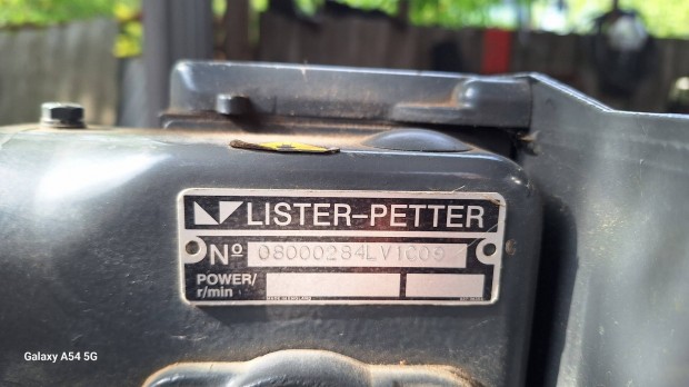 Lister Petter Lv1 diesel stabilmotor elad