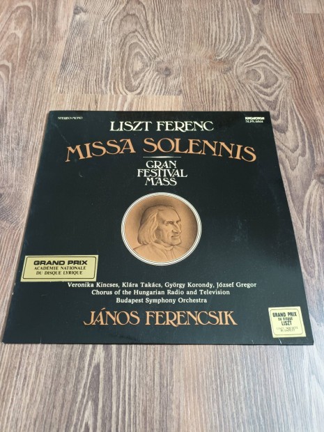 Liszt Ferenc Missa Solennis bakelit lemez
