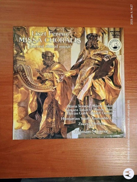 Liszt Ferenc - Missa Choralis - Sacred Choral Music; LP, Vinyl