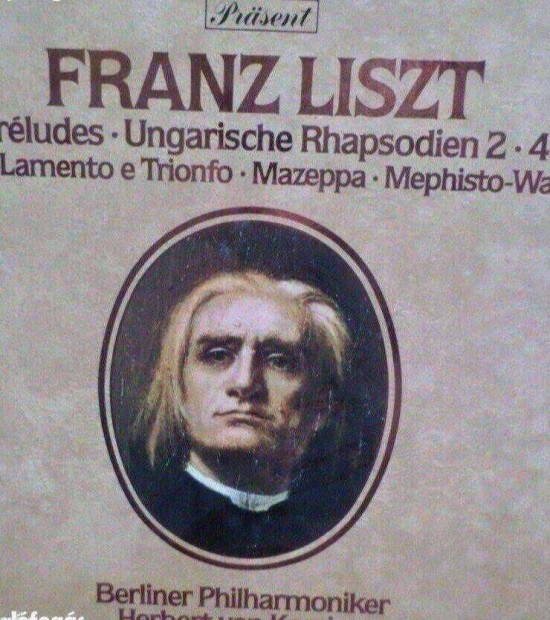 Liszt Ferenc bakelit lemez dszdobozos