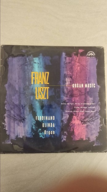 Liszt Ferenc orgona művek LP (NM)