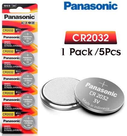 Lithium CR2032 - Panasonic  Gombelem 1 db  (2866)