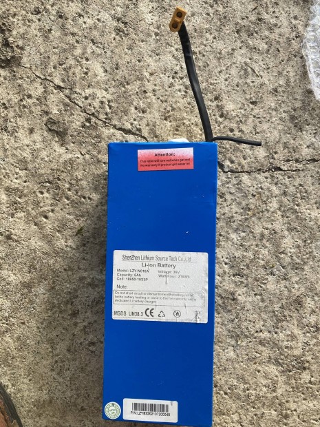 Lítium akkumulátor Pack 36V 6Ah