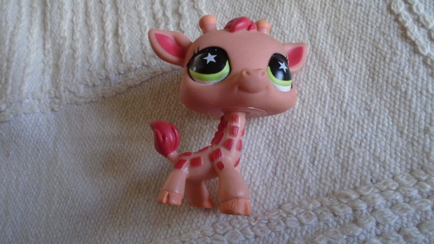 Littlest Pet Shop -Zsirf LPS figura -eredeti,jszer,csillag szem