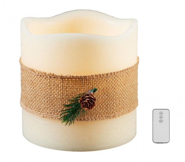 Livarno Home Single Big 15 x 15 cm valdi viasz LED gyertya 6 rs id