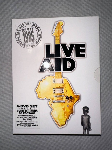 Live Aid DVD 1985 July 13 jtkonysgi koncertsorozat 4 DVD-s digipack
