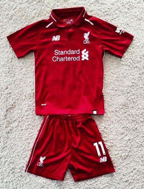 Liverpool FC/Salah home gyermek football kit New Balance Dry replika