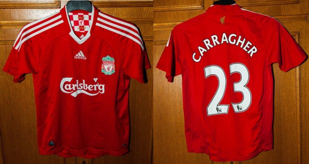 Liverpool Jamie Carragher eredeti adidas gyerek mez (L, 164)