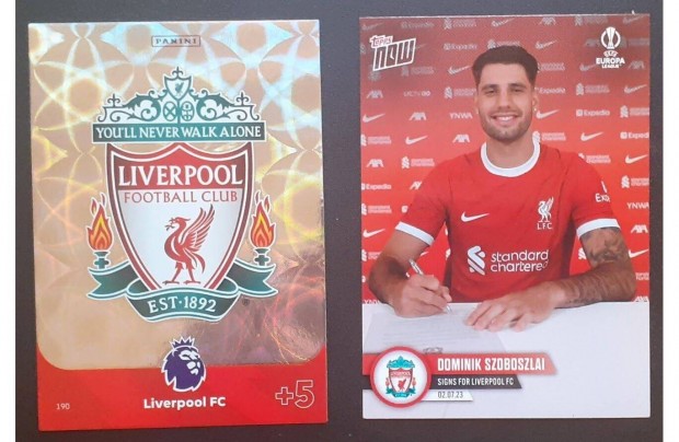 Liverpool + Szoboszlai 24 focis krtya Panini Premier League 2024