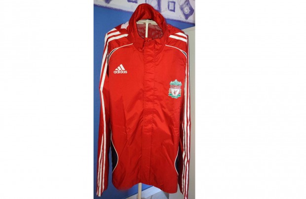 Liverpool eredeti adidas kapucnis eskabt, szldzseki (42-44)