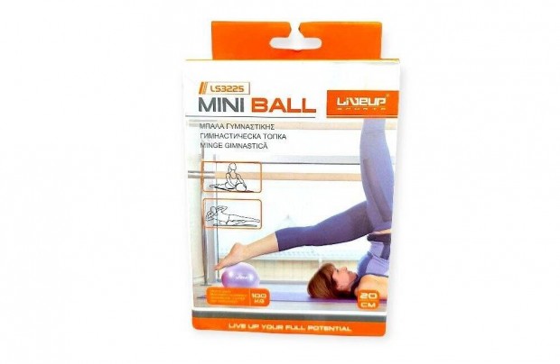 Liveup mini gimnasztikai labda 20 cm, lila