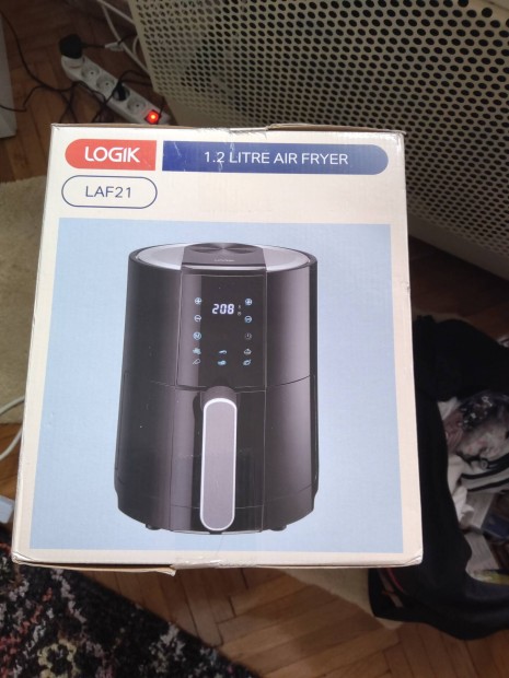 Logik LAF21 Air Fryer , 1,2 l es fekete s ezst sznben