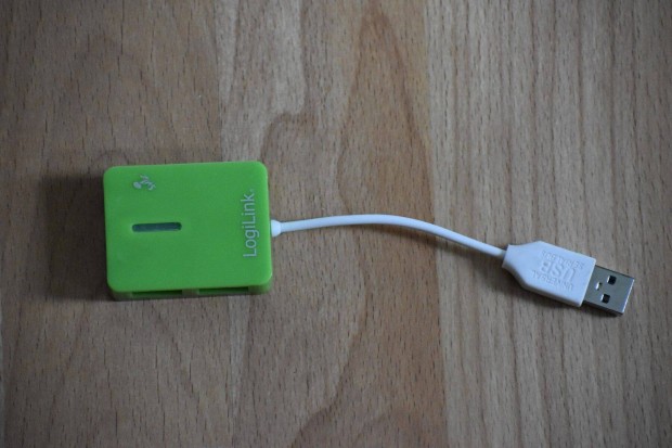 Logilink UA0138 Green 4 portos USB hub