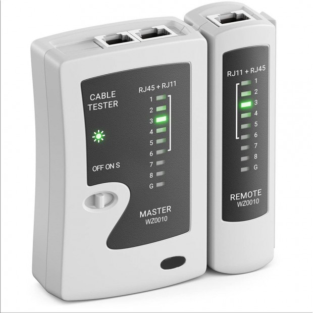 Logilink WZ0010 kbeltesztel tvegysggel RJ11-hez. RJ12 s RJ45
