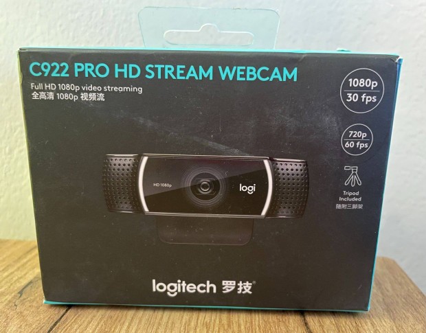 Logitech C922 Pro HD Stream Webcam / Szmla / Garancia /