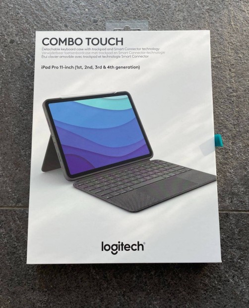 Logitech Combo Touch 11 Hvelykes (1-4 Gen.) ipad Pro Angol