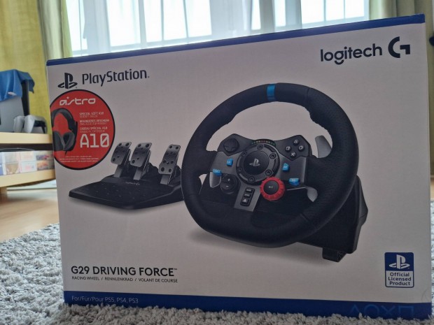Logitech G29 Driving Force (PS4/PS5/PC) + Astro A10 headset 