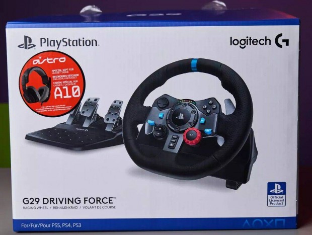 Logitech G29 kormány + ingyen fejhallgató (Garancia)