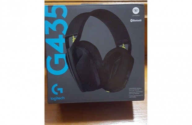 Logitech G435 gamer bluetooth headset fejhallgat, fekete