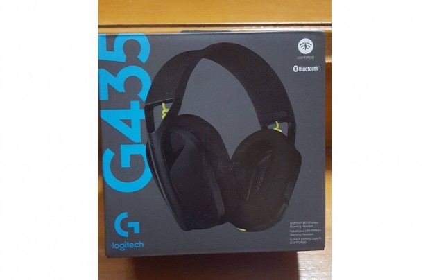 Logitech G435 gamer bluetooth headset fejhallgat, fekete