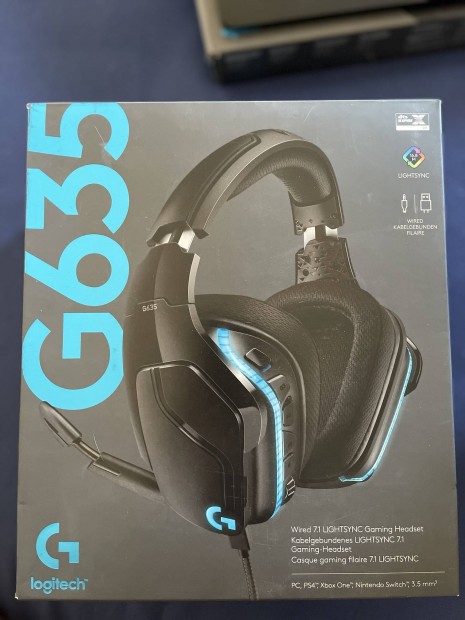 Logitech G635 gamer fejhallgat elad