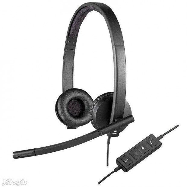 Logitech H570E Stereo USB-A vezetkes fejhallgat, mikrofonnal