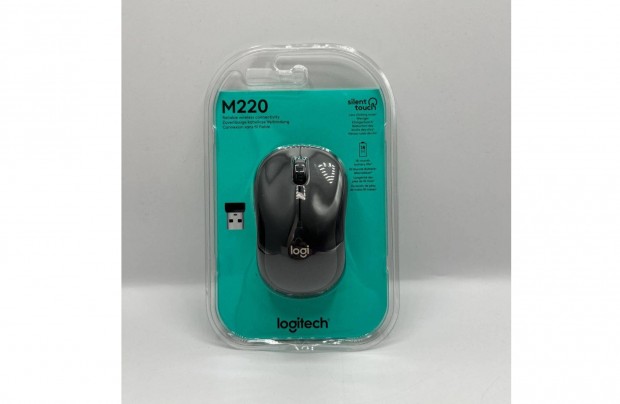 Logitech M220 Silent vezetk nlkli optikai egr, grafitszrke, j