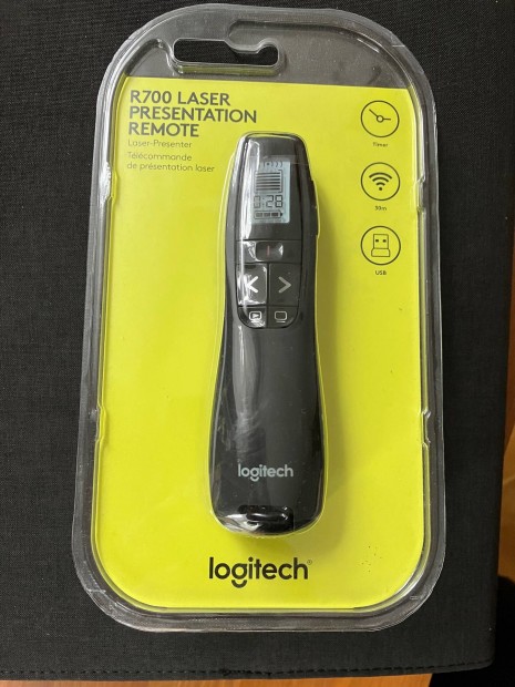 Logitech R700 WiFi-s lzer prezenter, pointer j! Bontatlan Csomagols