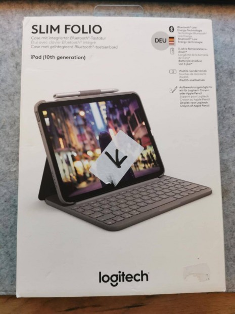 Logitech Slim Folio Ipad 10th generci EU / Szmla + Garancia / 0