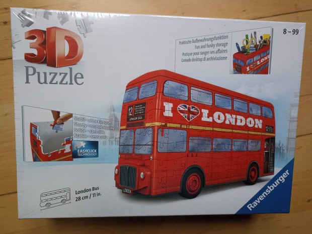 London 3D emeletes busz puzzle - vadonatj, bontatlan kirak