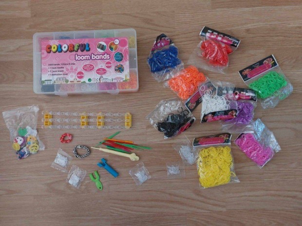 Loom bands karkt kszt szett extrkkal elad