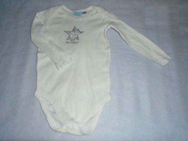 Looney Tunes Taz mintás hosszú ujjú body 18-24 hó (méret 86 / 92)