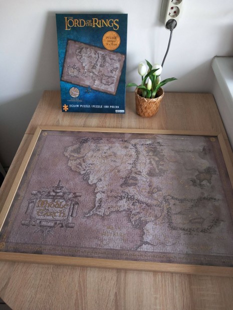 Lord of the Rings, Gyűrűk ura - 1000 dbos Középfölde térkép puzzle