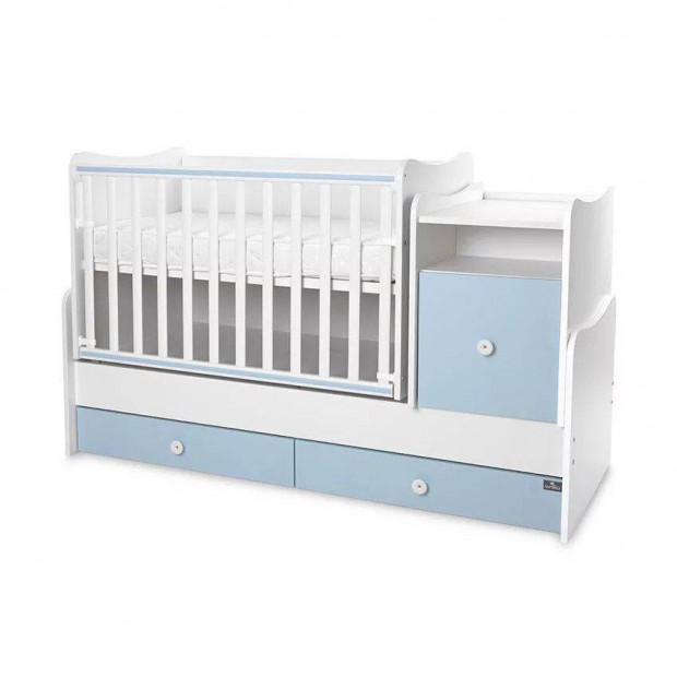 Lorelli Trend PLUS kombi gy 70x165 - White Baby Blue, fd