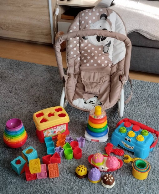 Lorelli baba pihenszk Fisher Price jtkokkal