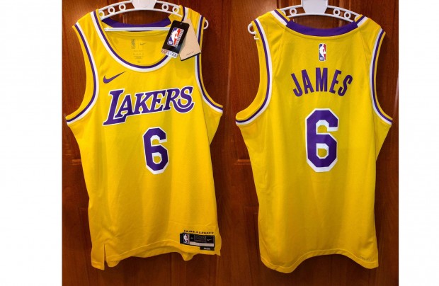 Los Angeles Lakers Lebron James eredeti Nike srga kosaras mez (M)