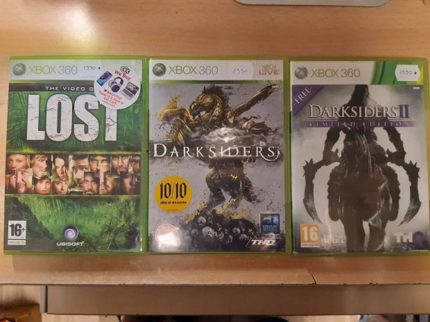 Lost, Darksiders, Darksider 2 Xbox 360 Jtkok !