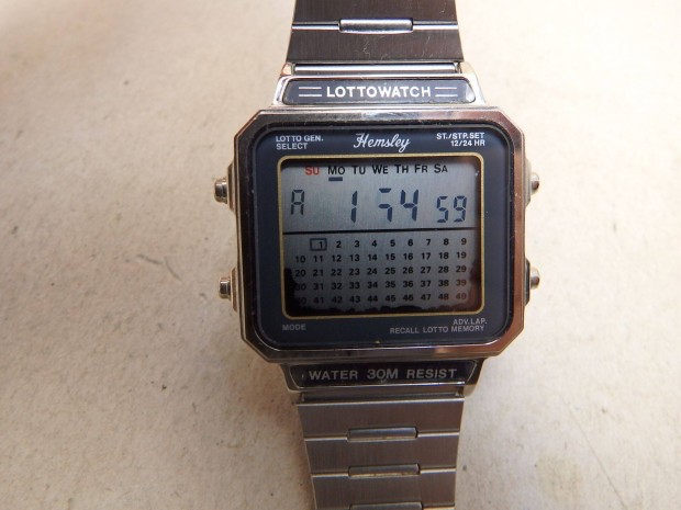 Lottowatch Hemsley Frfi ra Quartz Szerkezettel LCD Kijelzs Ritkasg