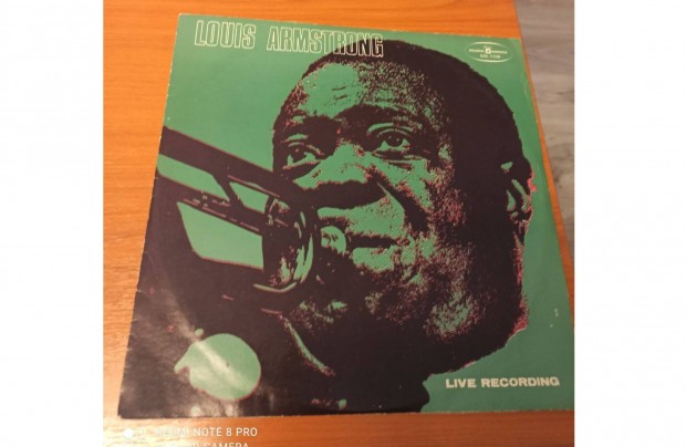 Louis Armstrong - Live recording LP hanglemez (1974, lengyel)