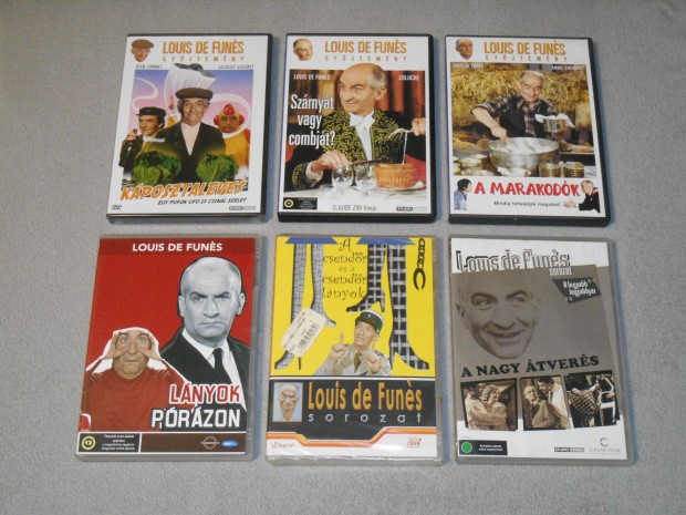 Louis de Funs sorozat 6 DVD film (A csendr s a csendr lnyok stb.)