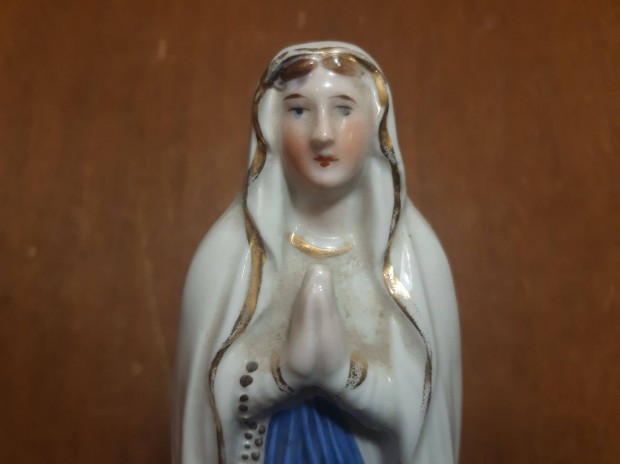 Lourdesi Madonna - Imádkozó Szűz Mária porcelán szobor