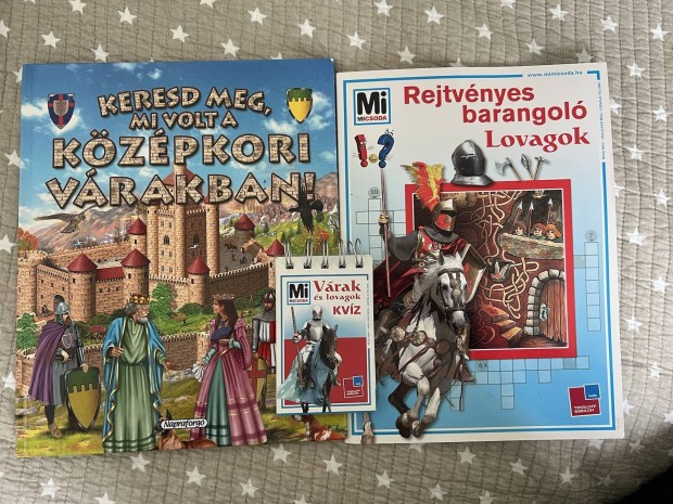 Lovagok ismeretterjesztő gyerekkönyv+foglalkoztató