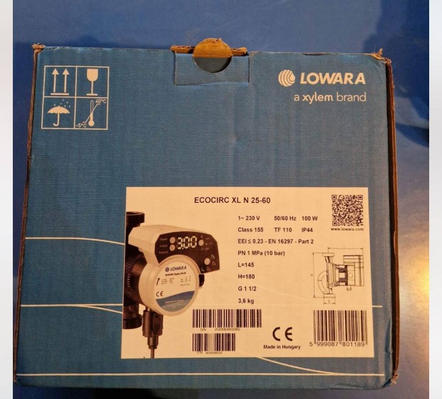 Lowara Ecocirc XL n 25-60 szivatty