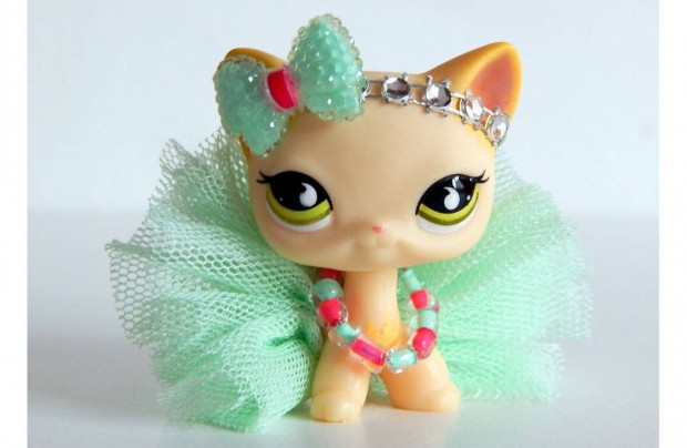 Lps Littlest Pet Shop cica kiegszt ruha szett / menta-pink