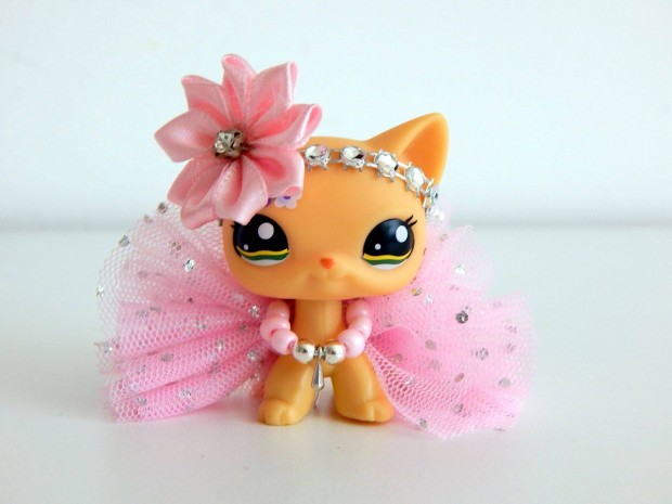 Lps Littlest Pet Shop cica kiegszt ruha szett /rzsaszn tt