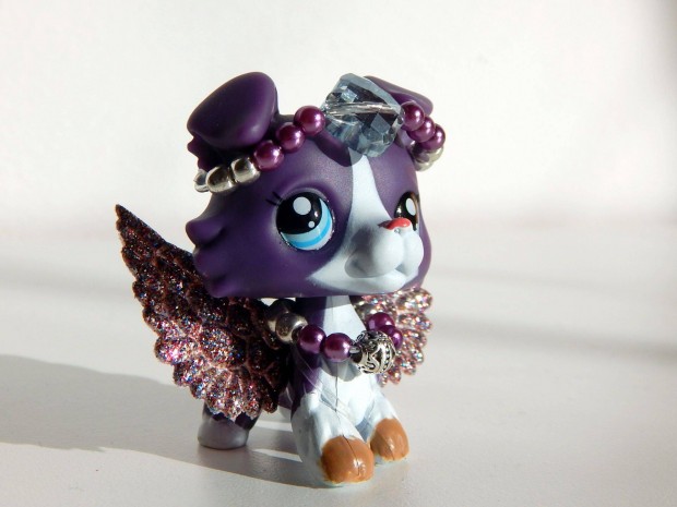 Lps Littlest Pet Shop figurhoz szrnyas szett / lila