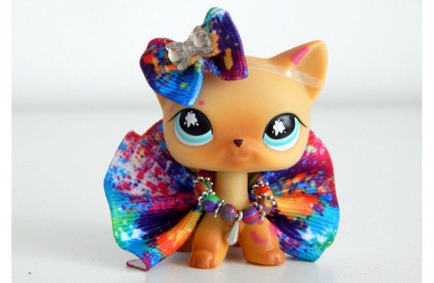 Lps Littlest Pet Shop rvid szr cica kiegszt ruha szett / foltos