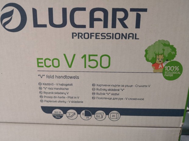 Lucart Eco V 150 hajtogatótt kéztörlő